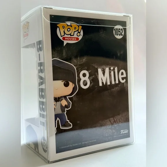 Funko Pop Movies/Rocks 1052 8 Mile B-Rabbit Eminem w/ PopShield Armor Protector - Picture 3 of 8